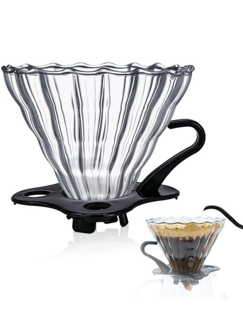طقم صنع القهوة بالصبّ V60 - متعدد الألوان، سعة 600 مل - Image 3