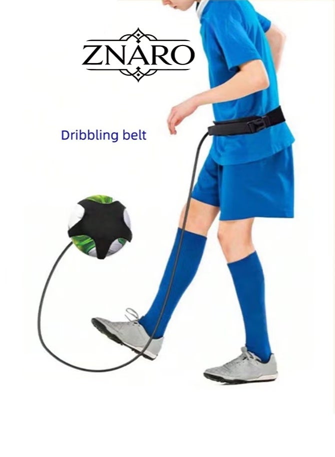 ZNARO Football Kick Trainer with Adjustable Training Belt, Hands-Free Solo Soccer Training Equipment for Kids and Adults - Image 1