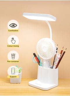 LEOKOR LED Desk Lamp 3 Kinds Of Eye Protection Soft Light Touch Dimming Desk Lamp With Pen Holder  - Image 2
