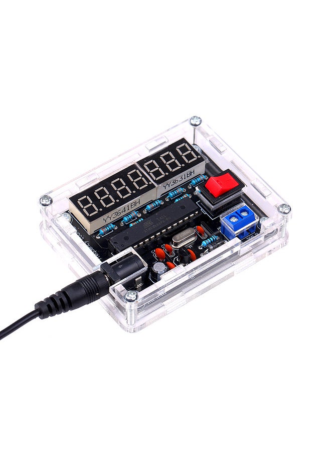 Generic - 10MHz Frequency Meter DIY Kit Frequency Counter AVR Frequency with Shell Counter Cymometer Frequency Measurement 0.000 001Hz Resolution - Image 1