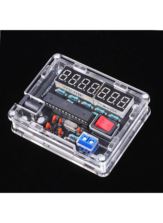 Generic - 10MHz Frequency Meter DIY Kit Frequency Counter AVR Frequency with Shell Counter Cymometer Frequency Measurement 0.000 001Hz Resolution - Image 1