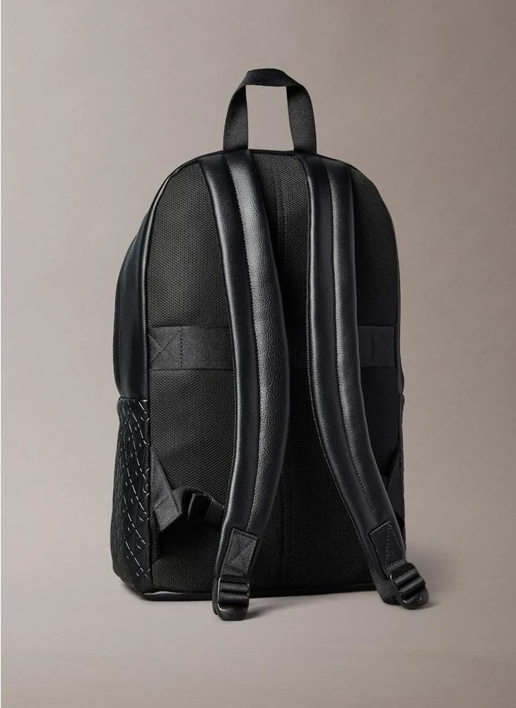 CALVIN KLEIN EMBLEM EMBOSS ROUND BACKPACK