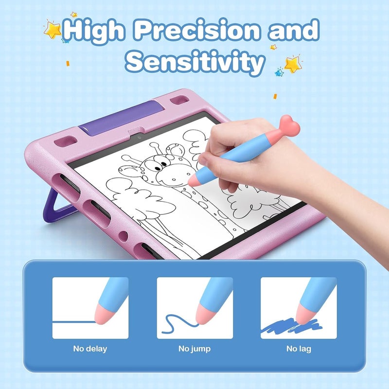 Excefore Kids Stylus Pens for Touch Screens, Tablet Stylus Pen 2 Pack, with Durable Rubber Tips, Universal Touch Screen Capacitive Stylus, Compatible with iPad, iPhone, Kindle Fire Kids, Tablets - Image 3