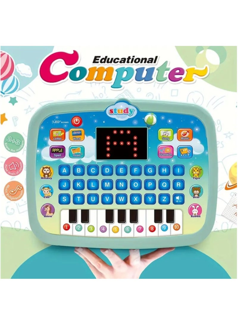 Children's Education LED Learning Tablet - Interactive Alphanumeric and Music Development Toy - Image 1