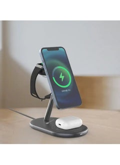 ProOne ProOne PWL810 3-in-1 Wireless Charger, Apple Watch Charger 15.5W Magnetic attraction Charger Stand for iPhone Charging Station for Multiple Devices iPhone 16/15/14/13, Watch & AirPods 4/3/AirPods Pro  - Image 3