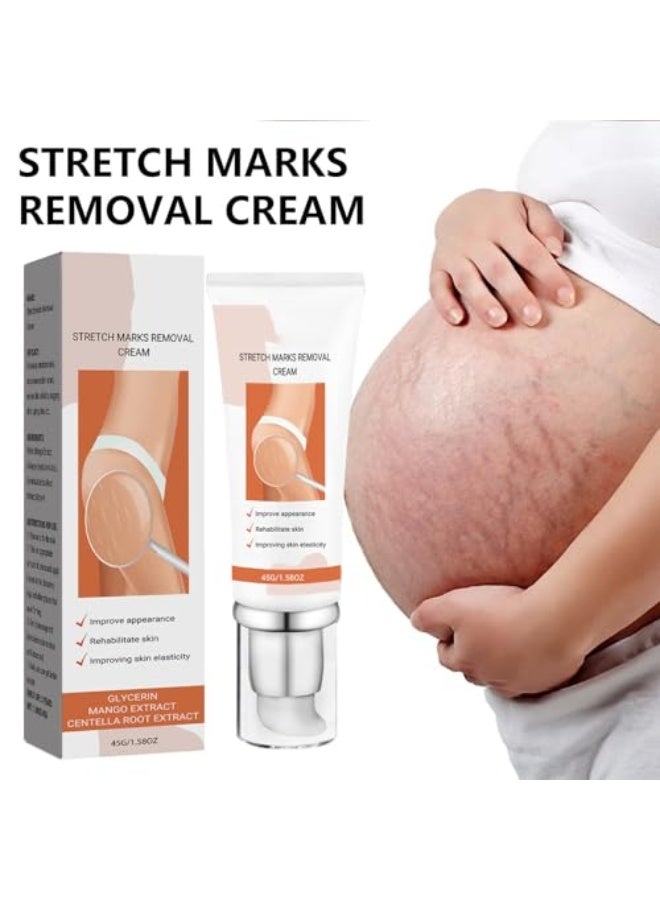 EELHOE Stretch Marks Removal Cream, Repair Cream for Pregnancy, Stretch Marks, Moisturising, Abdominal and Body Care, Anti-Stretch Marks, Firming Body Cream, 45g - Image 3