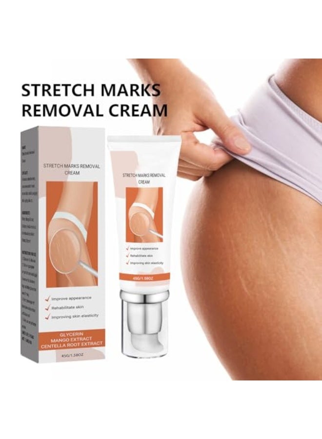 EELHOE Stretch Marks Removal Cream, Repair Cream for Pregnancy, Stretch Marks, Moisturising, Abdominal and Body Care, Anti-Stretch Marks, Firming Body Cream, 45g - Image 2