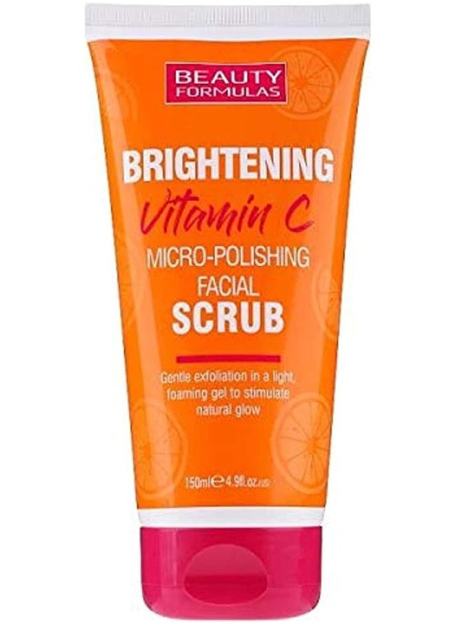 BEAUTY FORMULAS Beauty Formulas Brightening Vitamin C Micro-Polishing Facial Scrub, Gentle Exfoliation 