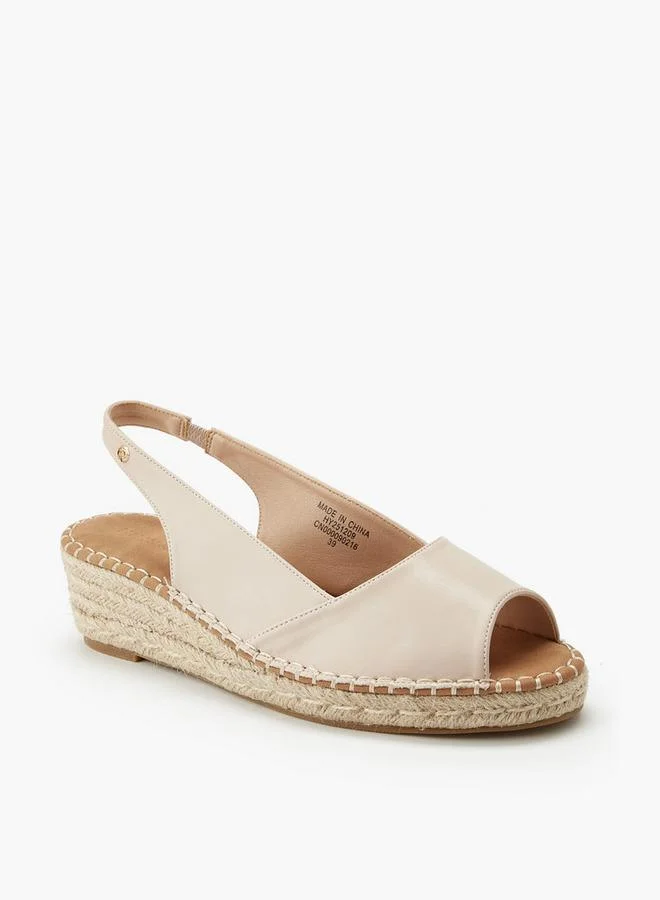 Peppermint Women Peep Toe Espadrille Sandals