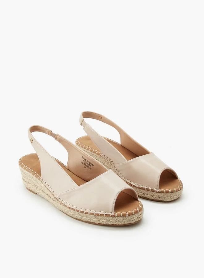 Peppermint Women Peep Toe Espadrille Sandals