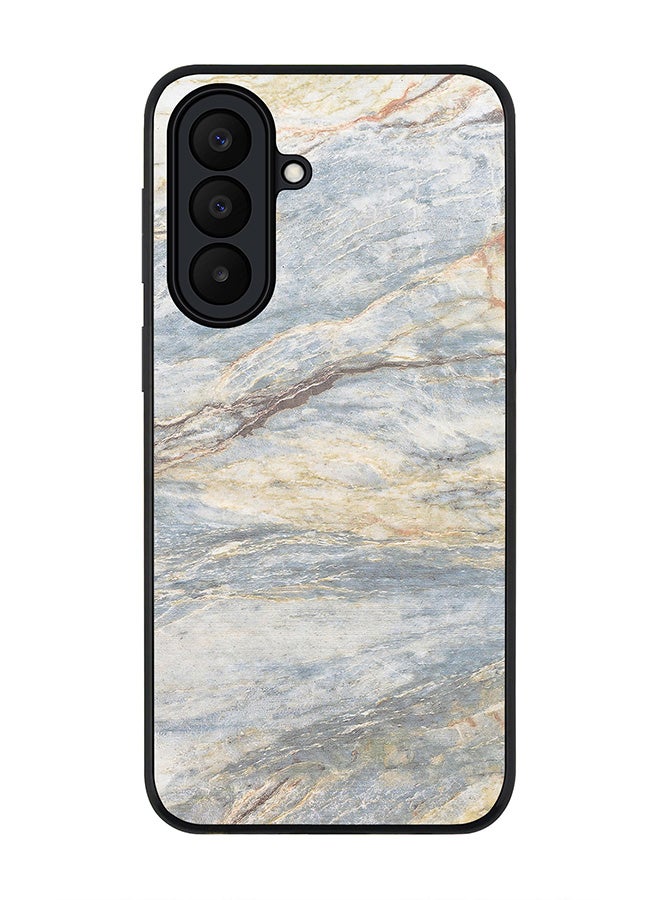 Stylizedd Rugged Case for Samsung Galaxy A27 / Galaxy M47- Slim Fit Hybrid Rubber Cover Marble Print Grey Classic