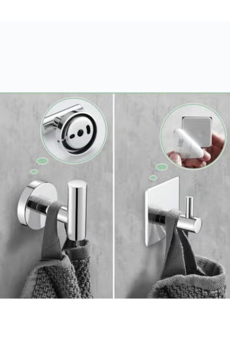 MIXDE 【Product Details】: Silver brushed bathroom 5-piece set - Image 4