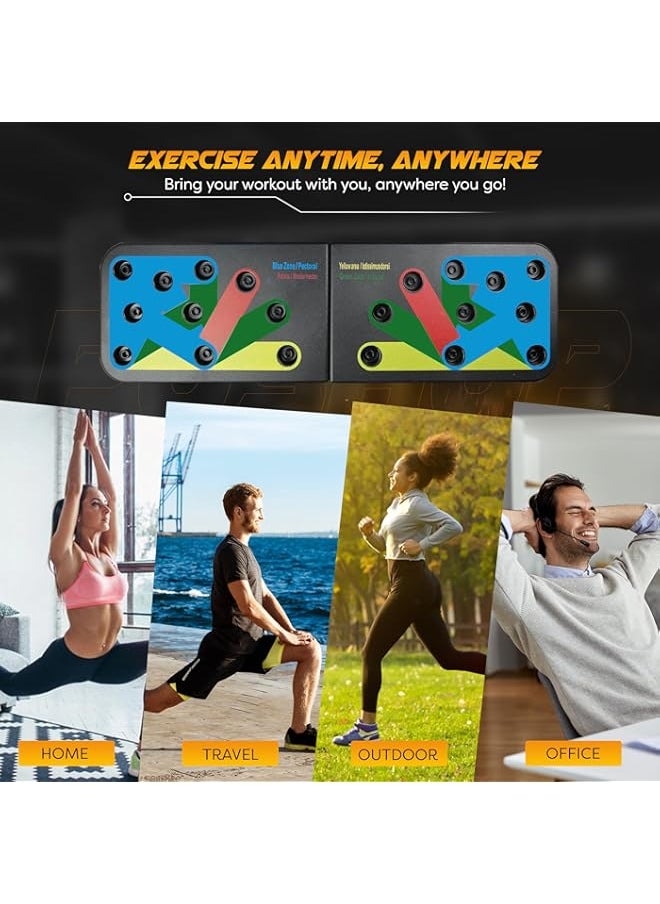 HuHa - Pushup Board, Max Push Board, Premium Quality Max Pushup Board for Building Chest Muscles and Burning Arm Fat, Portable Home Workout Pushup, All-in-One (The Perfect Gym Gift) - Image 1
