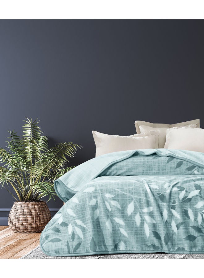 MORANO Selena Blanket 2 Ply Blanket Size - 220 x 240 cm Weight - 4.000 Kg 100% Polyester 1 ply printed design, 1 ply embossed texture design - Image 1