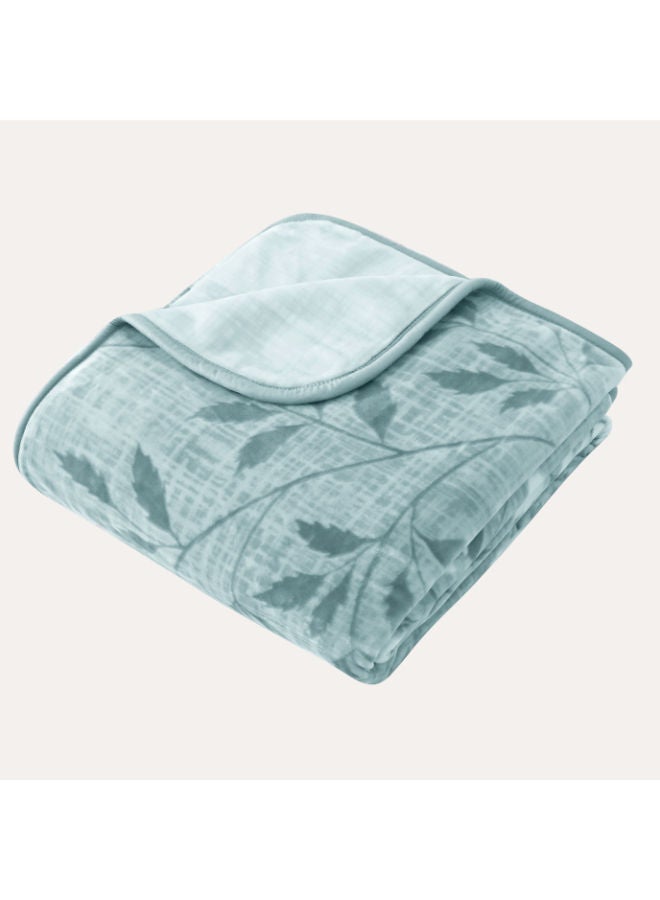 MORANO Selena Blanket 2 Ply Blanket Size - 220 x 240 cm Weight - 4.000 Kg 100% Polyester 1 ply printed design, 1 ply embossed texture design - Image 2