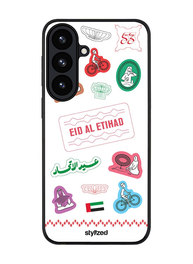 Stylizedd For Samsung Galaxy S26 Plus Case,Slim fit Camera Protection, Shockproof Thin Phone cover  - Eid Al Etihad 53 National Day Sticker Design - Image 1
