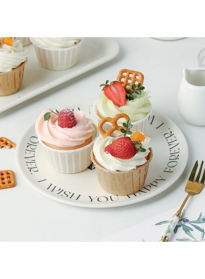 Cupcake Curling Paper Holder Mold Maffen Cup Maffen Cup Special Oven Dessert Steaming Baking Factory-Specifications:200 Pieces | Brown Roll-top Paper Cups - Image 4