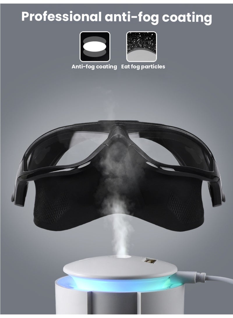 WAVE Black Anti-Fog Dive Mask – Panoramic View, Leak-Proof 3D Fit & Adjustable Silicone Strap - Image 2