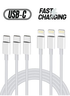 Generic USB C to Lightning Cable 3PACK 2M Fast Charger Cable, iPhone Charger Cord Compatible with iPhone 14/13/12/11 Pro Max/XS MAX/XR/XS/X/8/7/Plus  - Image 1