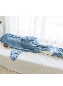Generic Shark Blanket Super Soft Soft Flannel Hoodie Sleeping Bag Wearable Loose One Piece Pajamas for Home  - Image 2