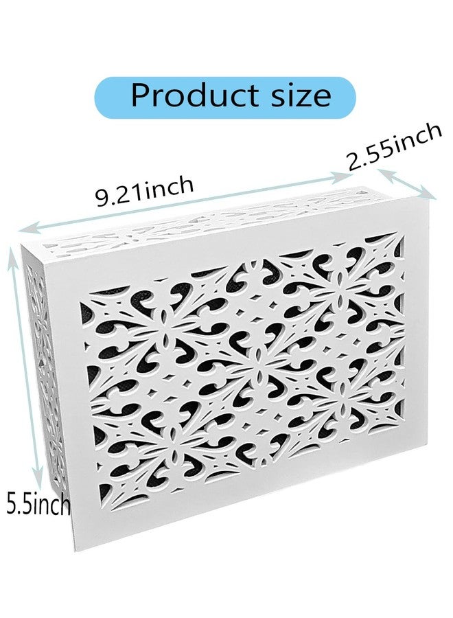 JZLiner Doorbell Chime Cover Modern Home Decor Chime Box Only Premium Wooden Designed for Doorbell (White) - Image 2