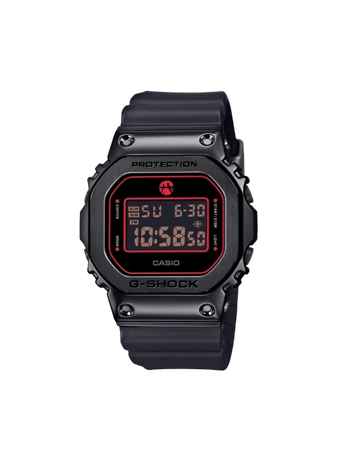 G-SHOCK Digital Men’s Watch GM-5600RH-1D, 43.2 mm Black Resin & Stainless Steel Case & Bio-Based Resin Strap, Shock-Resistant, LED Light, 200 m WR - Image 5