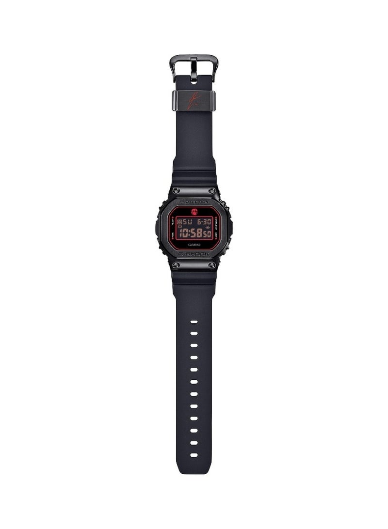 G-SHOCK Digital Men’s Watch GM-5600RH-1D, 43.2 mm Black Resin & Stainless Steel Case & Bio-Based Resin Strap, Shock-Resistant, LED Light, 200 m WR - Image 3