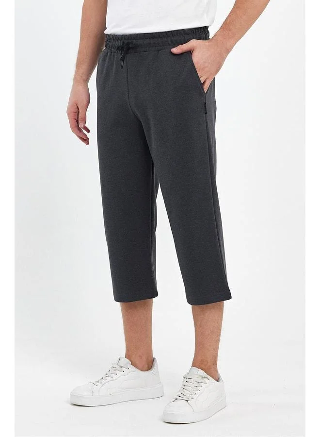 Mmetalic  Men's long Bermuda capri shorts with four side pockets and an adjustable elastic waistband for Men | Best Price UAE