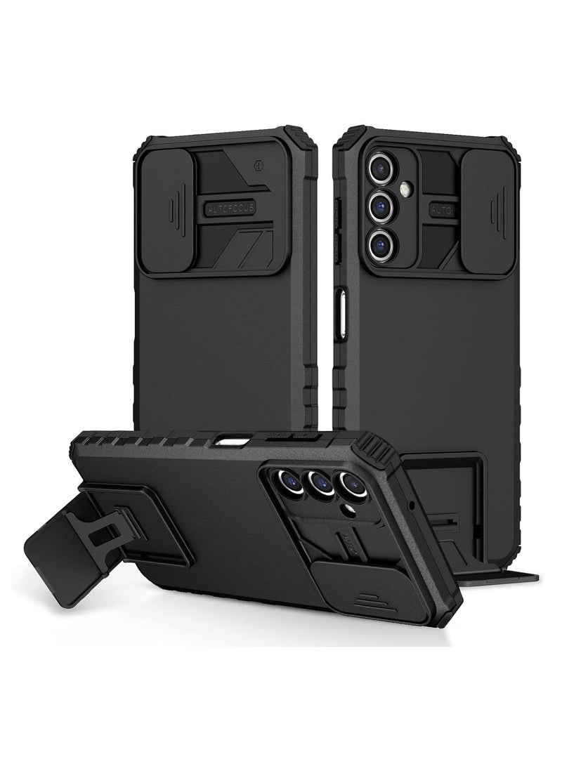 Samsung Galaxy A15 Mobile Phone Case Cover, Innovative Telescopic Bracket, Sliding Protection Camera Window, Bumper Shockproof Phone Back Cover - Image 1