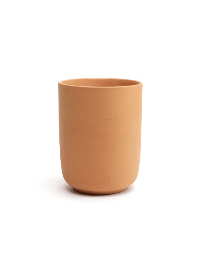 ARK - Terracotta Clay Glasses Set | Handcrafted Earthenware Glasses | Eco-Friendly | Chemical-Free | pH Balancing | Cooled Freshness | Earthen Gifting | Serving Set | Each 300 ml - Image 2
