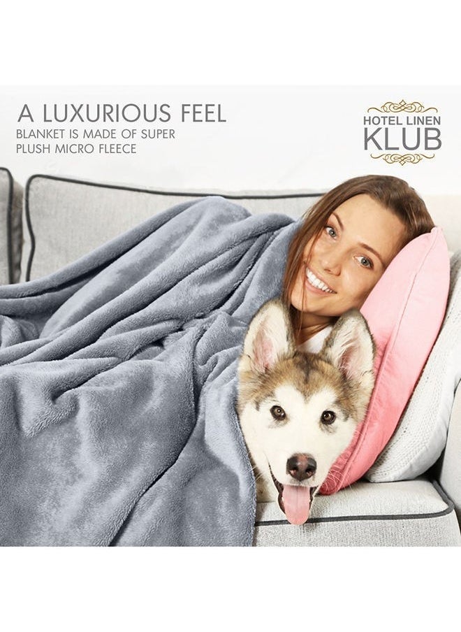 Zashe Single Micro Fleece Flannel Blanket – 260 GSM Super Plush & Comfy Throw (150 x 200 cm)  - Image 4