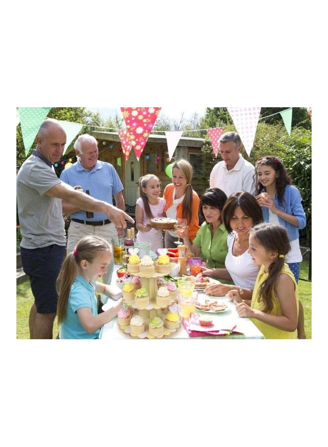 NIBEMINENT 3 Tier Cake Display Stand And Fruit Plate Yellow Lollipop - Image 5