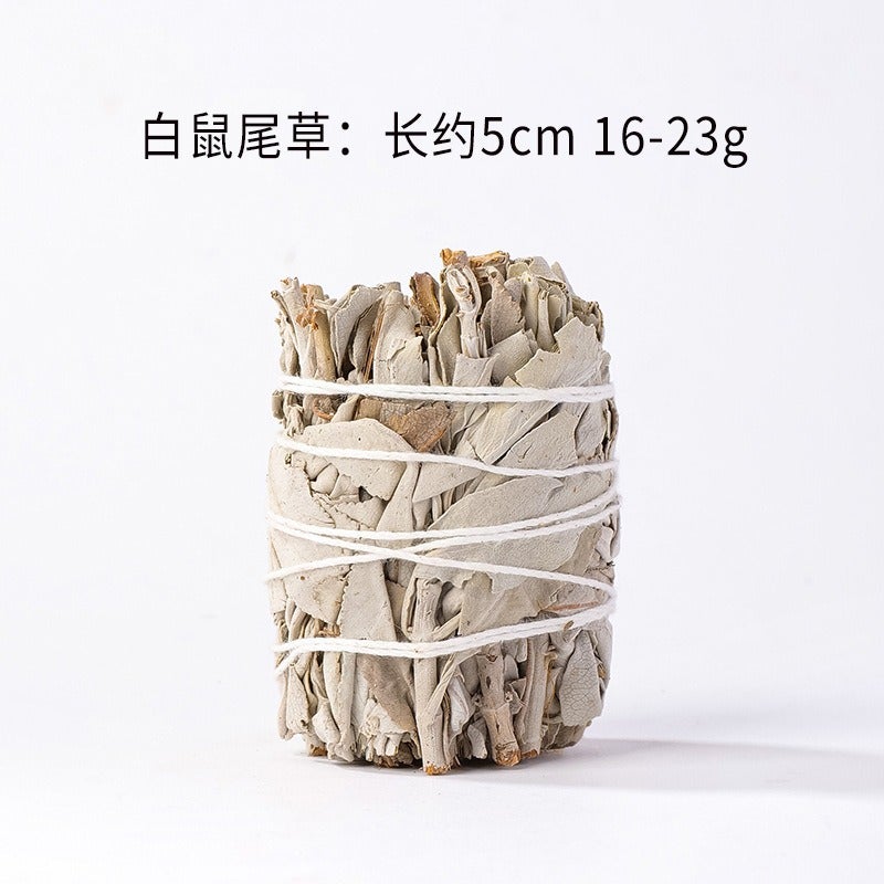 Crystal Demagnetizing Sacred Wood Burner, Tower Incense Holder, White Sage Purification Box, Bamboo Geometric Container