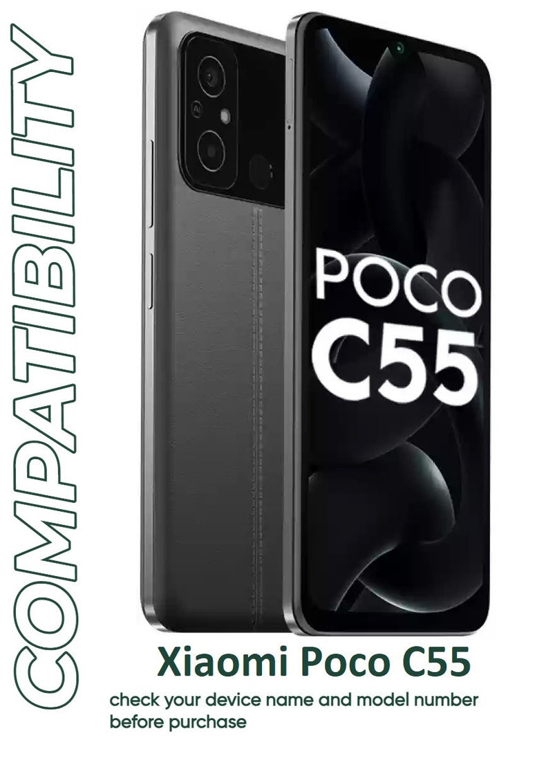 ACLIX 2 Pieces Antistatic ESD Dustproof Premium Quality High Definition Tempered Glass Screen Protector Designed For Xiaomi Poco C55 - Image 3