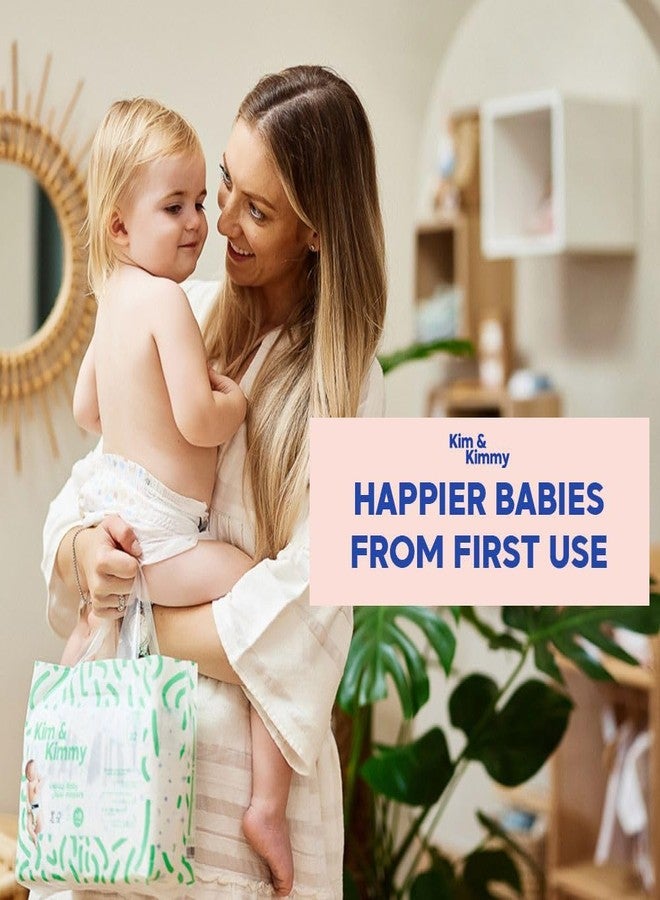 كيم آند كيمي حفاضات كيم وكيمي العضوية اللاصقة للجنسين، للأطفال حديثي الولادة، 32 حفاضة، حتى 5 كجم - Image 2