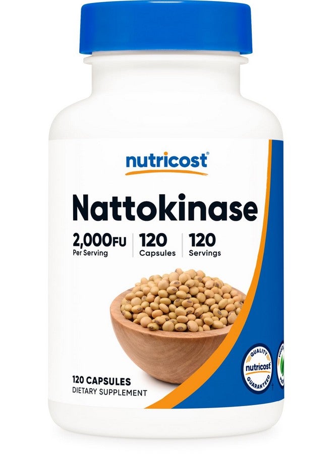 Nutricost Nattokinase 2,000FU, 120 Capsules - Gluten Free, Non-GMO, Vegetarian Friendly - Image 1