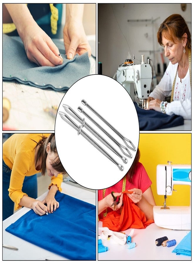 Zerodis Elastic Cord Rope Threader Clip Stainless Steel Tweezer Elastics Sewing Accessories DIY Tool for Home Use Elastic Band Sewing - Image 2