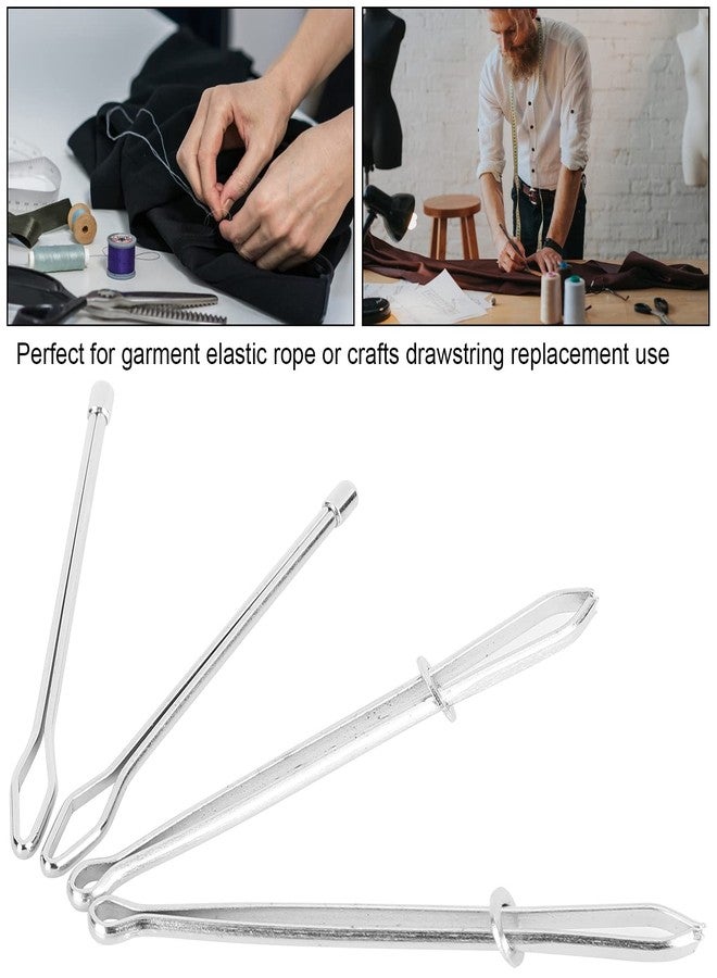 Zerodis Elastic Cord Rope Threader Clip Stainless Steel Tweezer Elastics Sewing Accessories DIY Tool for Home Use Elastic Band Sewing - Image 4