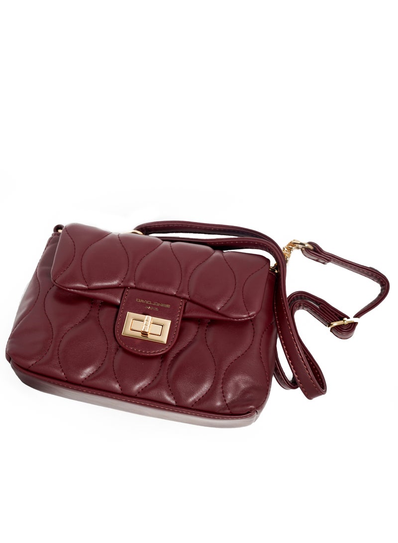 David Jones David Jones- Luxury Purse and Formal Handbag for Women model cm6700B- Detailed formal dress fit cross body leather purse - model cm6700B an all-in-one purse - Image 3