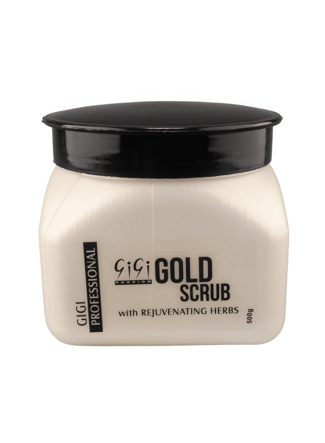 Gigi Passion Gold Scrub with Rejuvenating Herbs | Naturally Exfoliates, Moisturizes & Removes Pore-Clogging Build up | Helps Polishes & Gives Ultra Radiance | For Glowing Skin, Dry & Oily Skin | 500gm