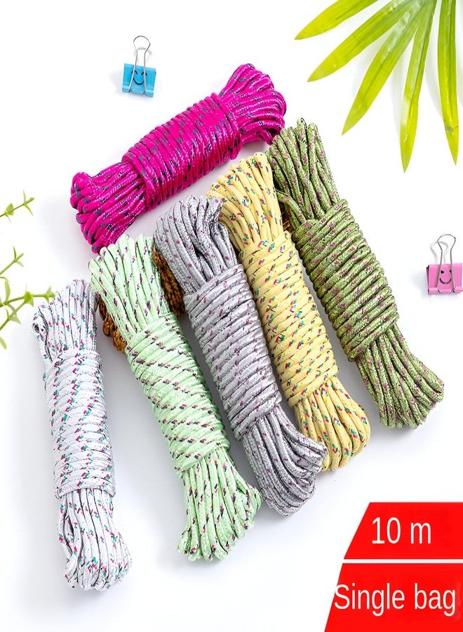 Oblivion Rope for Drying Clothes 10 Meter – Heavy Duty Nylon Clothesline, Synthetic Laundry Line, Multicolor Strong Hanging Wire, Waterproof & Durable Travel Cord for Indoor, Outdoor, Camping (1 Pc) - Image 2