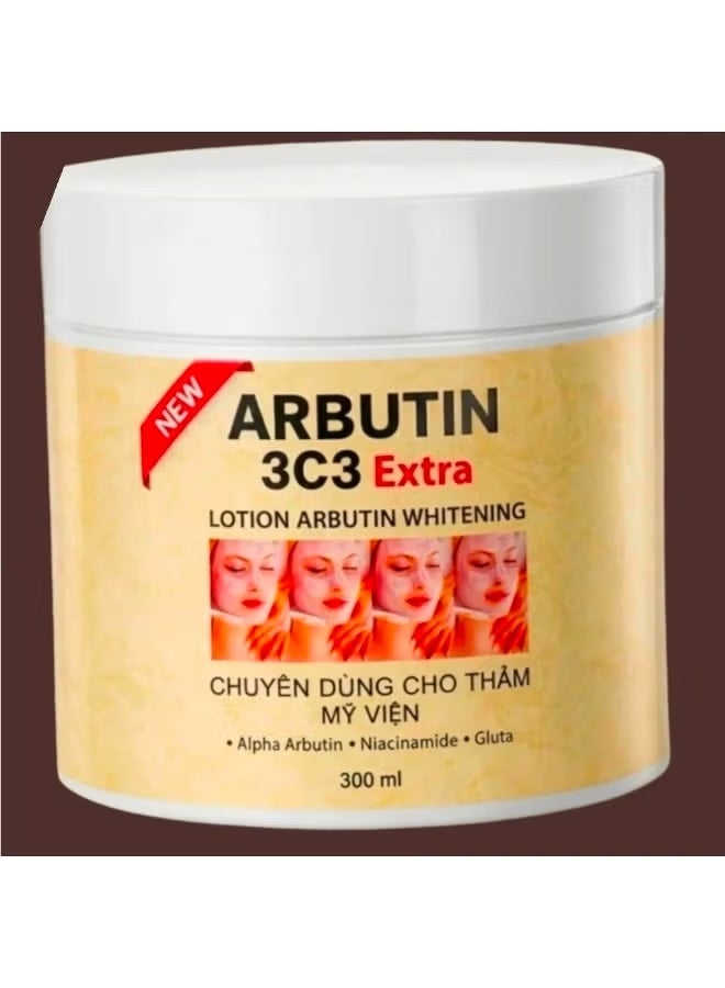 ARBUTIN 3C3 EXTRA LOTION ARBUTIN WHITENING (ALPHAARBUTIN. NIACINAMIDE.GLUTA)300ML