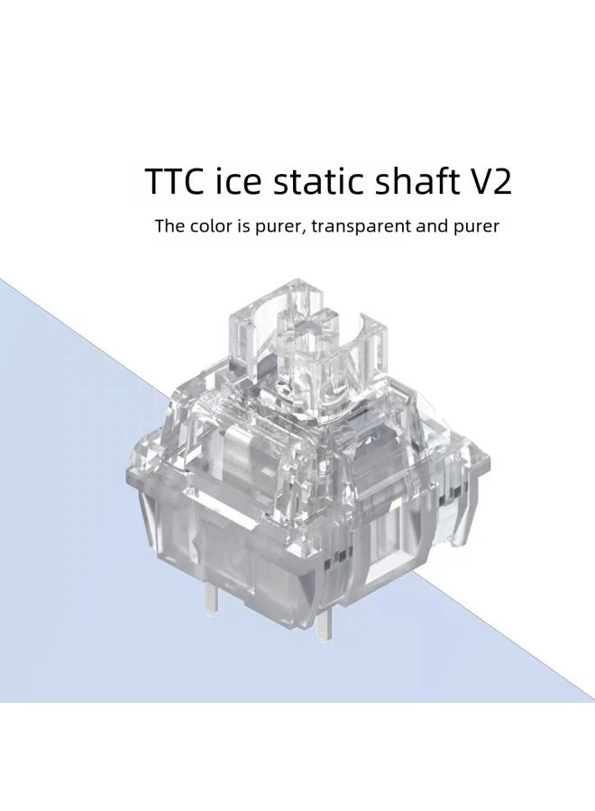Ttc Powder V2 Moon Red Tea Quick Ice Silent Ace Silent Red Keycap Customized Mechanical Keyboard-Color:V3 Silent Red Axis  - Image 5