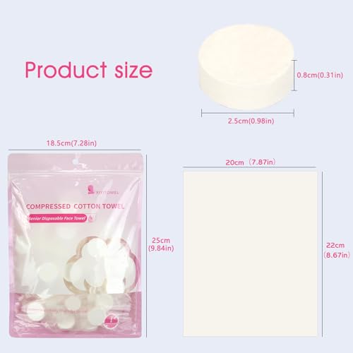 Classycoo Compressed Towel 50 Pack Mini Tablets Disposable Portable Face Towel Cotton Coin Tissue for Travel, Camping, Hiking, Sport, Beauty Salon, Home Hand Wipes, Outdoor Activities(Pink, Thick) - Image 2
