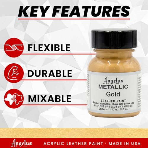 Angelus Angelus Leather Paint 1 Oz Gold - Image 2