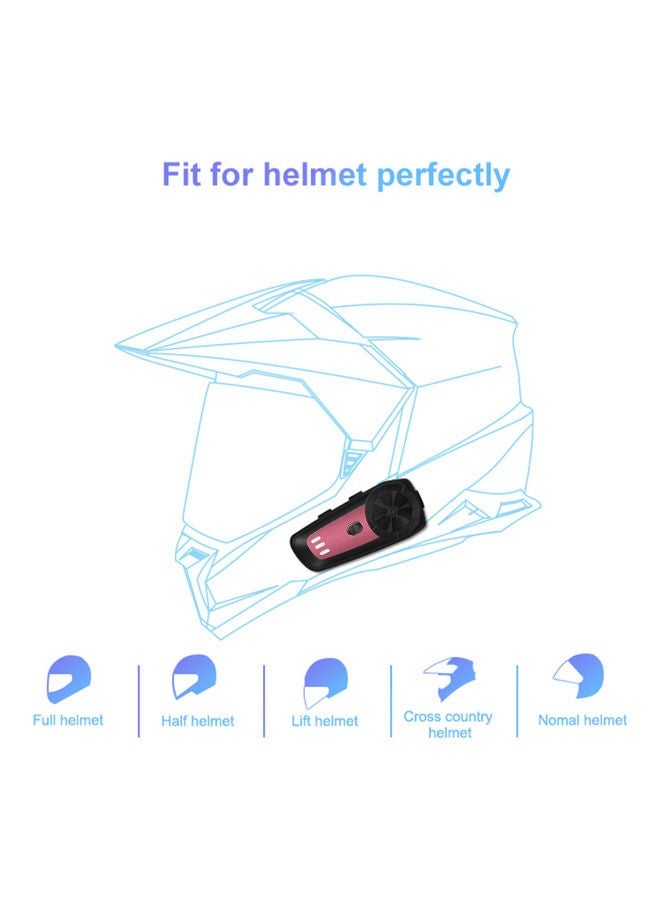 NIBEMINENT Motorcycle Helmet Bluetooth Headset Intercom With FM Radio  - Image 3