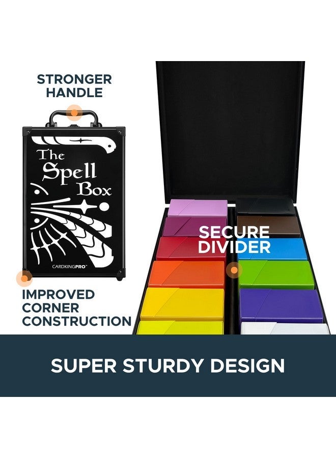كاردكينج برو حافظة تخزين بطاقة الألعاب (إصدار PRO/MTG) | مناسبة ل Magic The Gathering و Yugioh وغيرها من TCG وما إلى ذلك (اللعبة غير مدرجة) | يتضمن 8 فواصل | يناسب ما يصل إلى 2000 بطاقة فضفاضة غير أكمام - Image 3