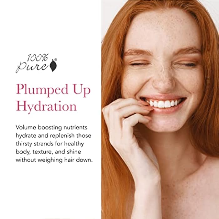 100 % Pure 100% PURE Kelp & Mint Volumizing Shampoo Purifying Hydration & Deep Detox - Botanical Body Boost for Dry, Damaged Thinning Hair, Promotes Healthy Growth for Women & Men - Sulfate Free - 8 Fl Oz - Image 2