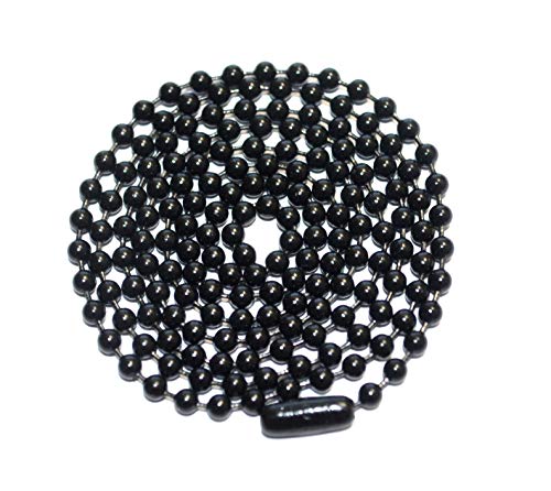 bouti1583 Black Oxide Stainless Steel Ball Chain Necklace - 3.2mm, 29.5" - Image 2