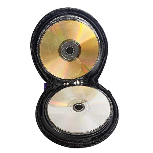 ZYHW Round 20 Disc Purple Oxford Fabric CD DVD Holder Storage Case - Image 2
